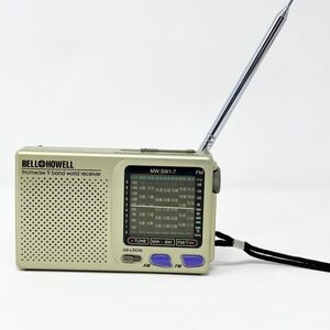 Bell & Howell MW.SW1-7 9 Band World Receiver Radio Portable AM/FM/TV/MW/SW Works